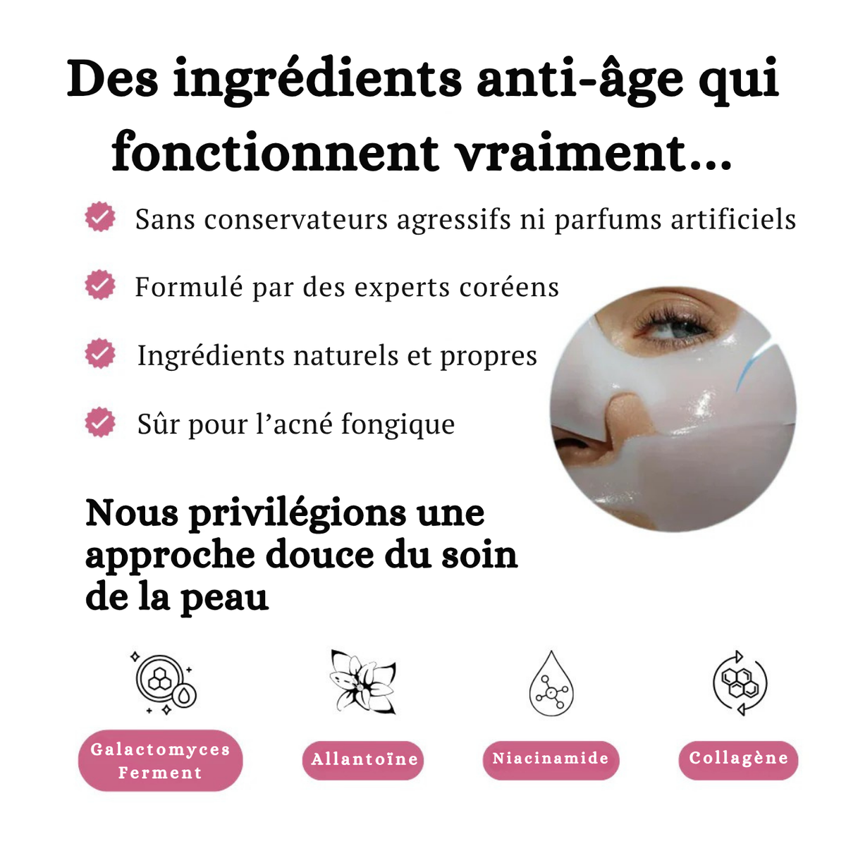 Masque Bio Skinova - Masque Collagène pour le Visage