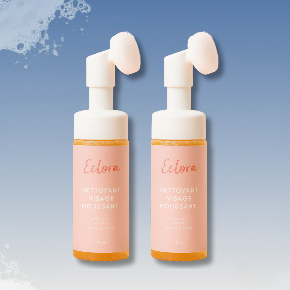 Nettoyant Éclora – Formule éclaircissante au curcuma & acide kojique