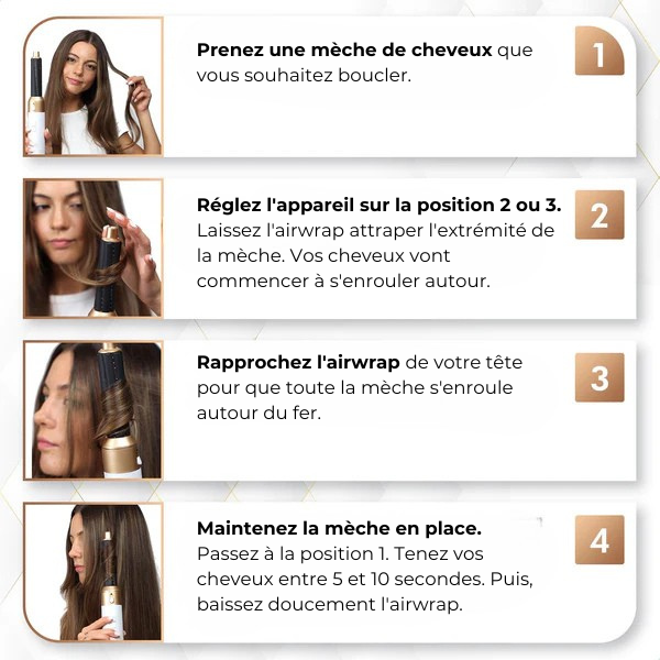 HairStyler Clara - Kit 3 en 1 pour les Cheveux