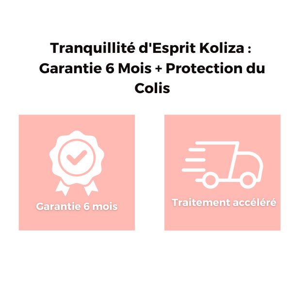 Garantie 6 mois + Traitement accéléré